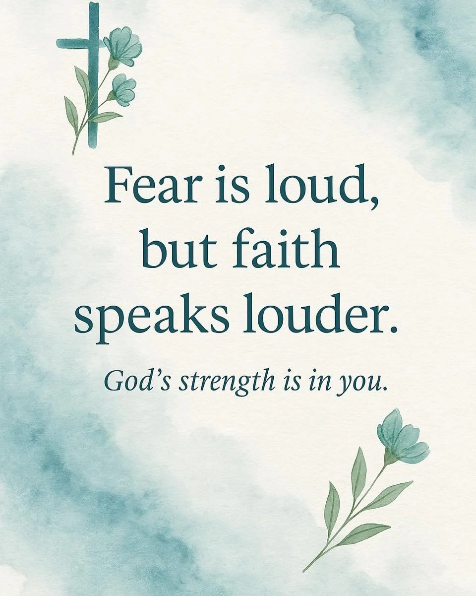 ✨ Fear loves to shout.
It will tell you you&rsquo;re not ready, not capable, not enough.
But faith speaks a better word.

Faith says &mdash; God has equipped you.
Faith says &mdash; You can do all things through Christ.
Faith says &mdash; You are alr