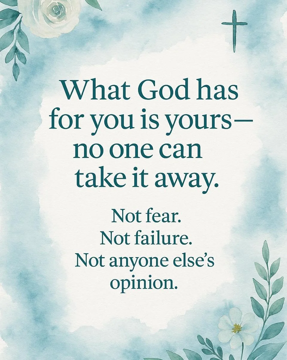 ✨ The enemy will try to distract you.
People may try to discourage you.
Life may throw obstacles in your path.

But here&rsquo;s the truth:
If God wrote it into your story, it will happen.
No amount of delay or opposition can erase His plan for you.
