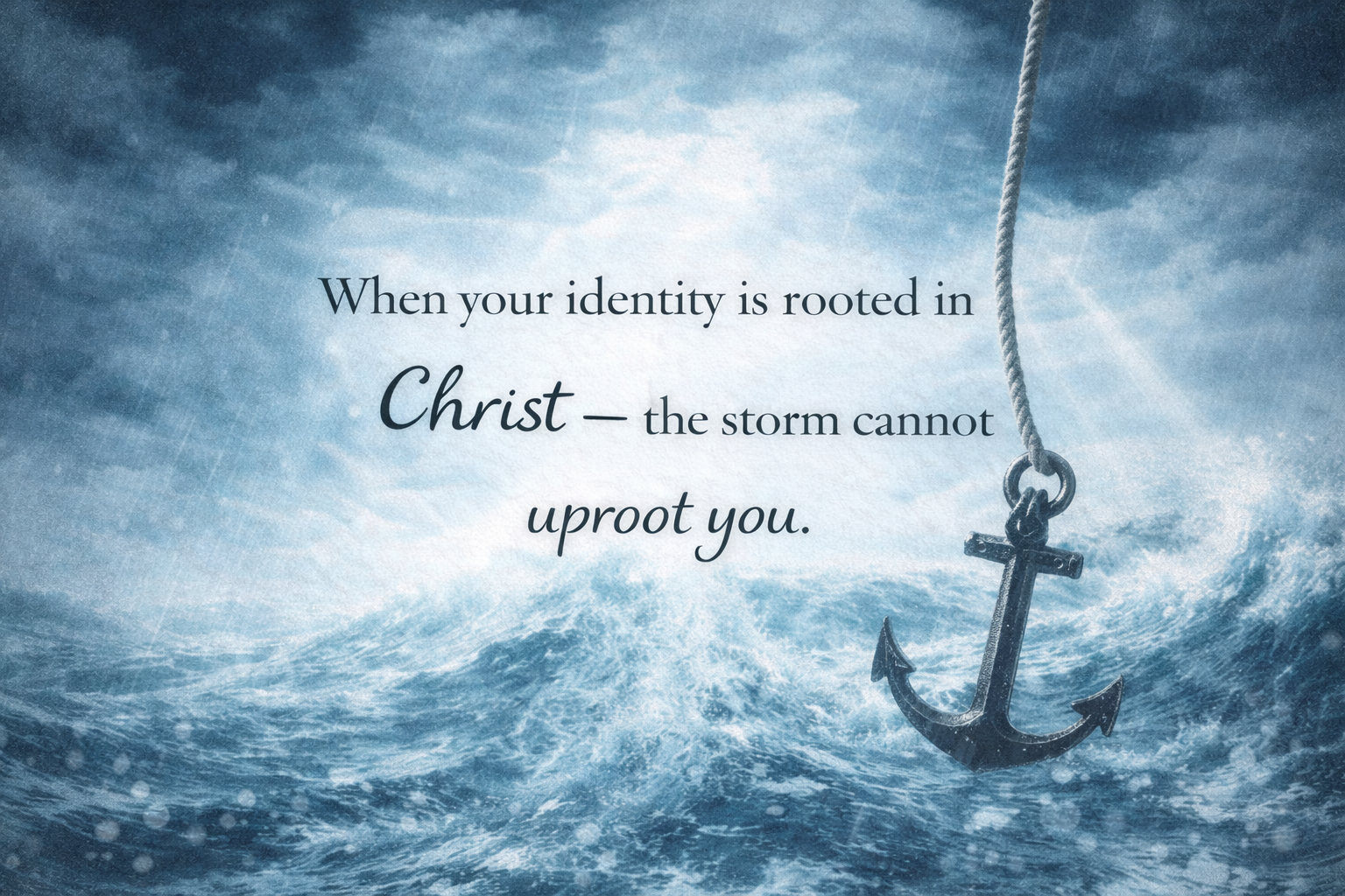 Anchored in the Storm: Identity in Christ When Life Falls Apart