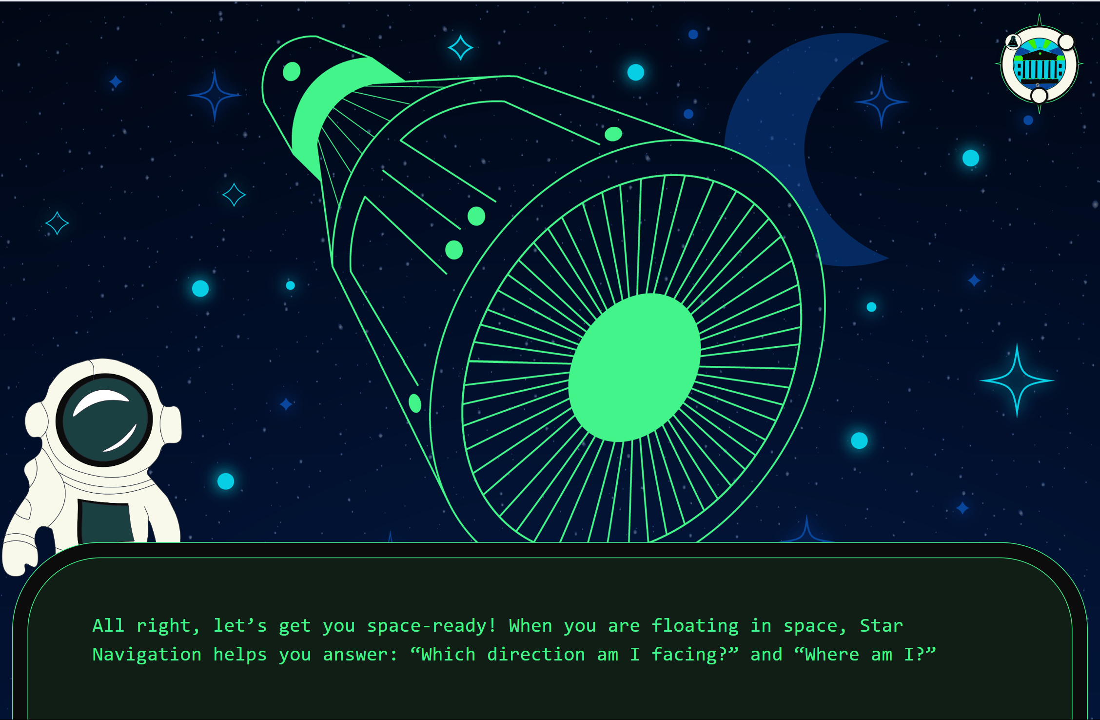 Cookie Time Confidential: I designed assets and flows for this playable game, designed to teach children about astronaut training. More details to come.