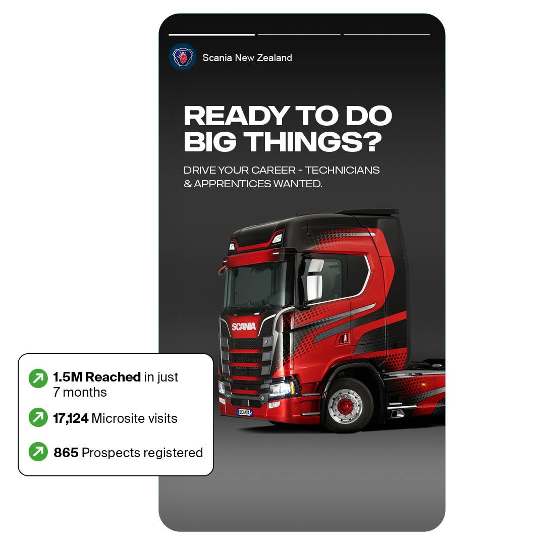 Scania Social Media Advert