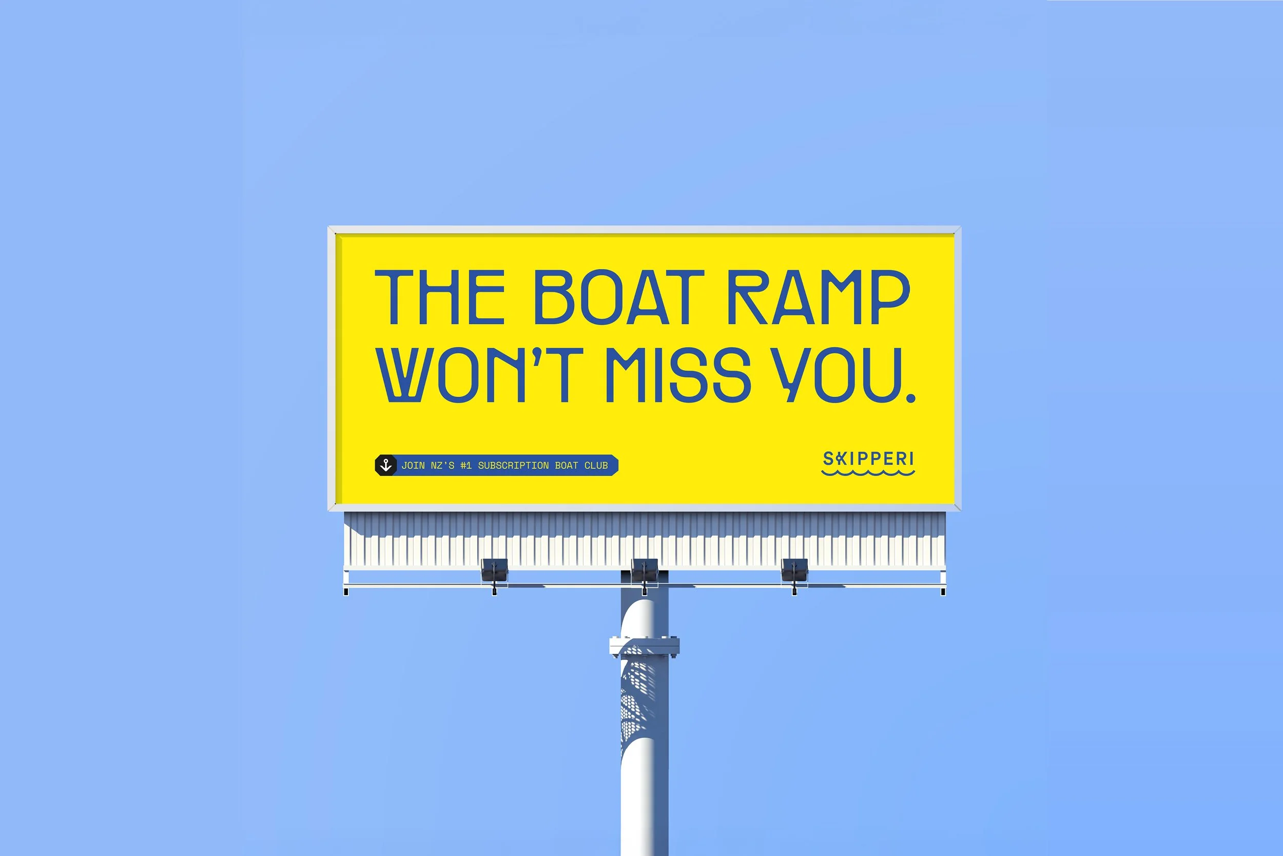 'The boat ramp won't miss you' billboard