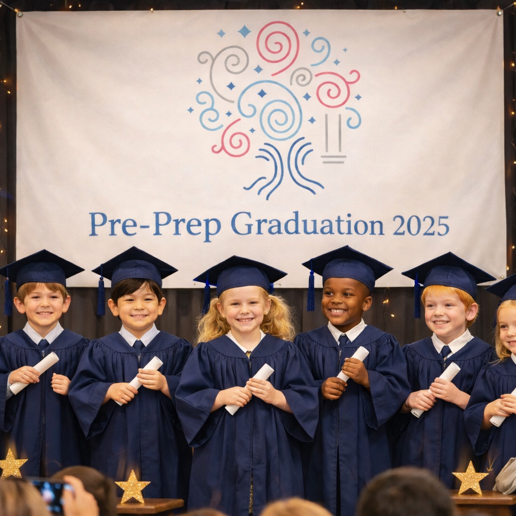 Pre-Prep kids at graduation