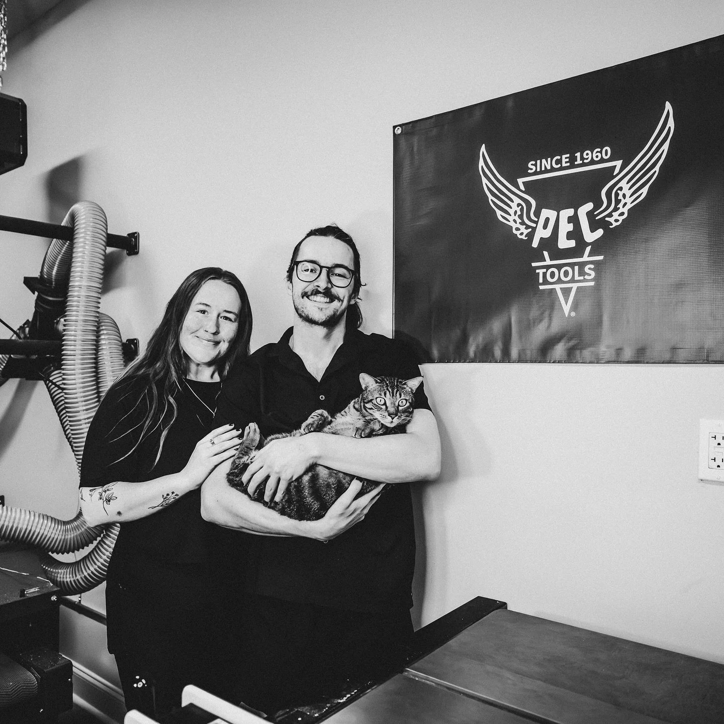 Exciting life update: The Forest Goblin @goblinandgrain is now a @pectools.usa Ambassador. Proud to be alongside John &amp; our Benny Boy as this chapter begins 🫶🏼