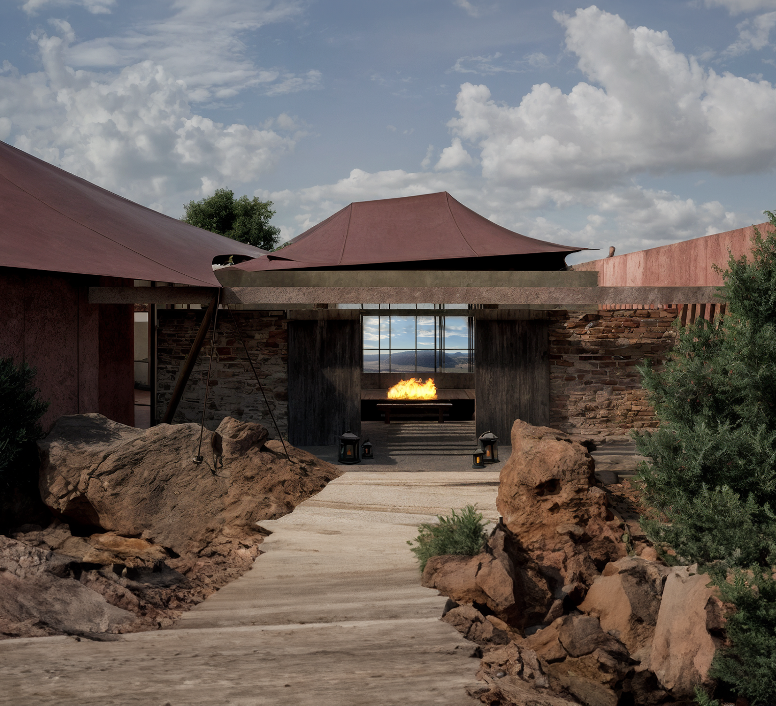 Camp Korongo Close Up Arrival View