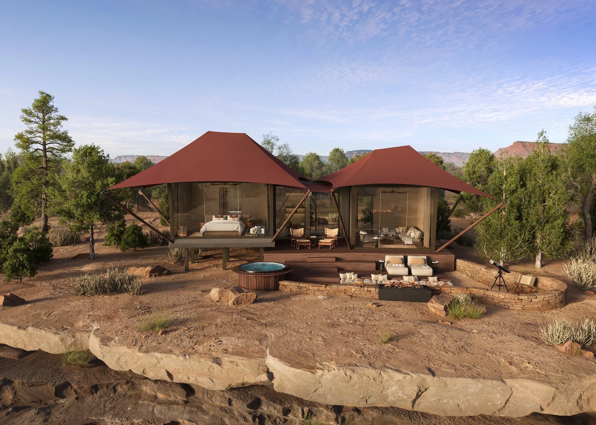 Camp Korongo Bed Cliff View