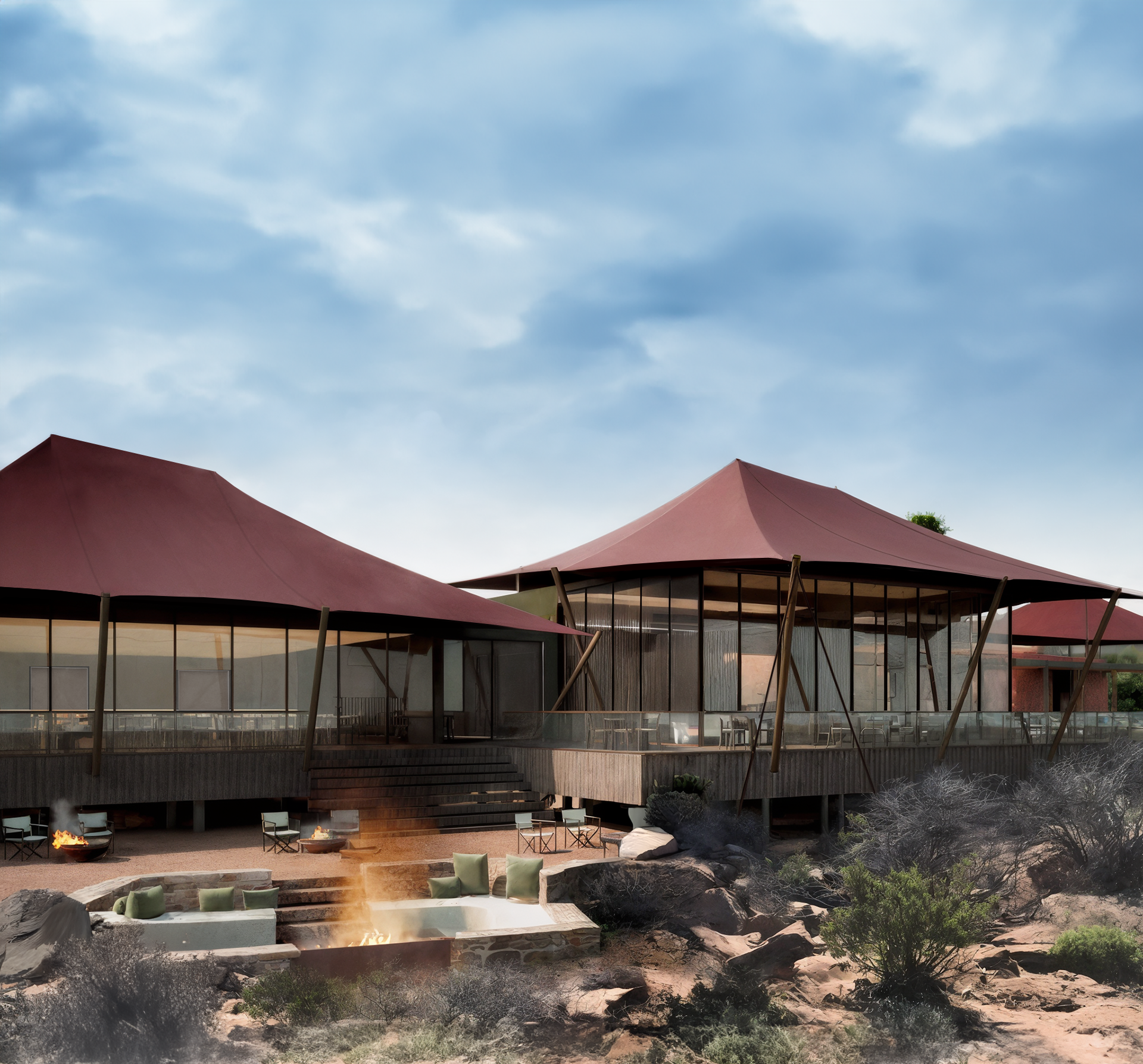 Camp Korongo Main Area Exterior View