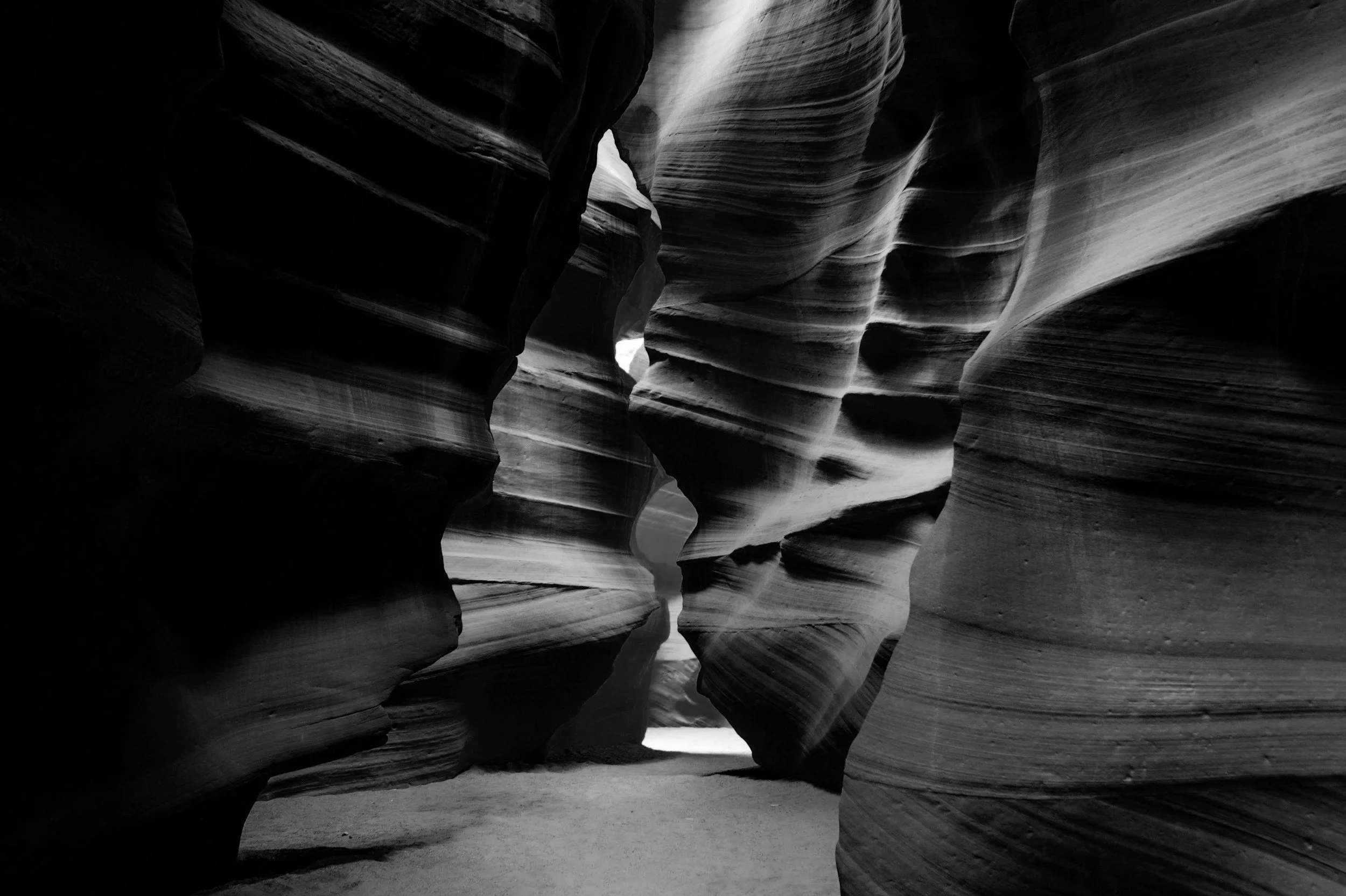 beautiful black and white canyon