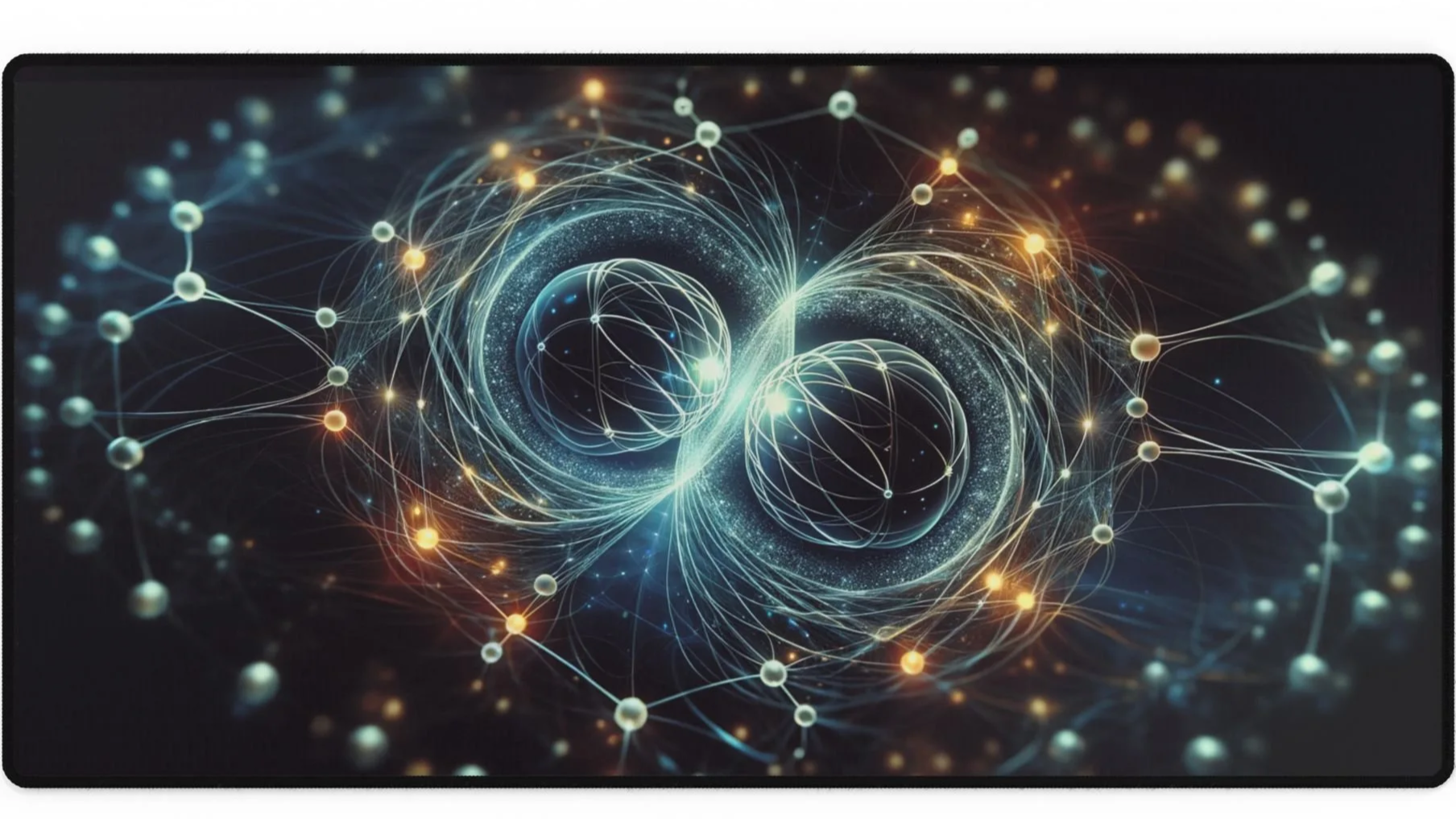 Quantum Entanglement Desk Mat