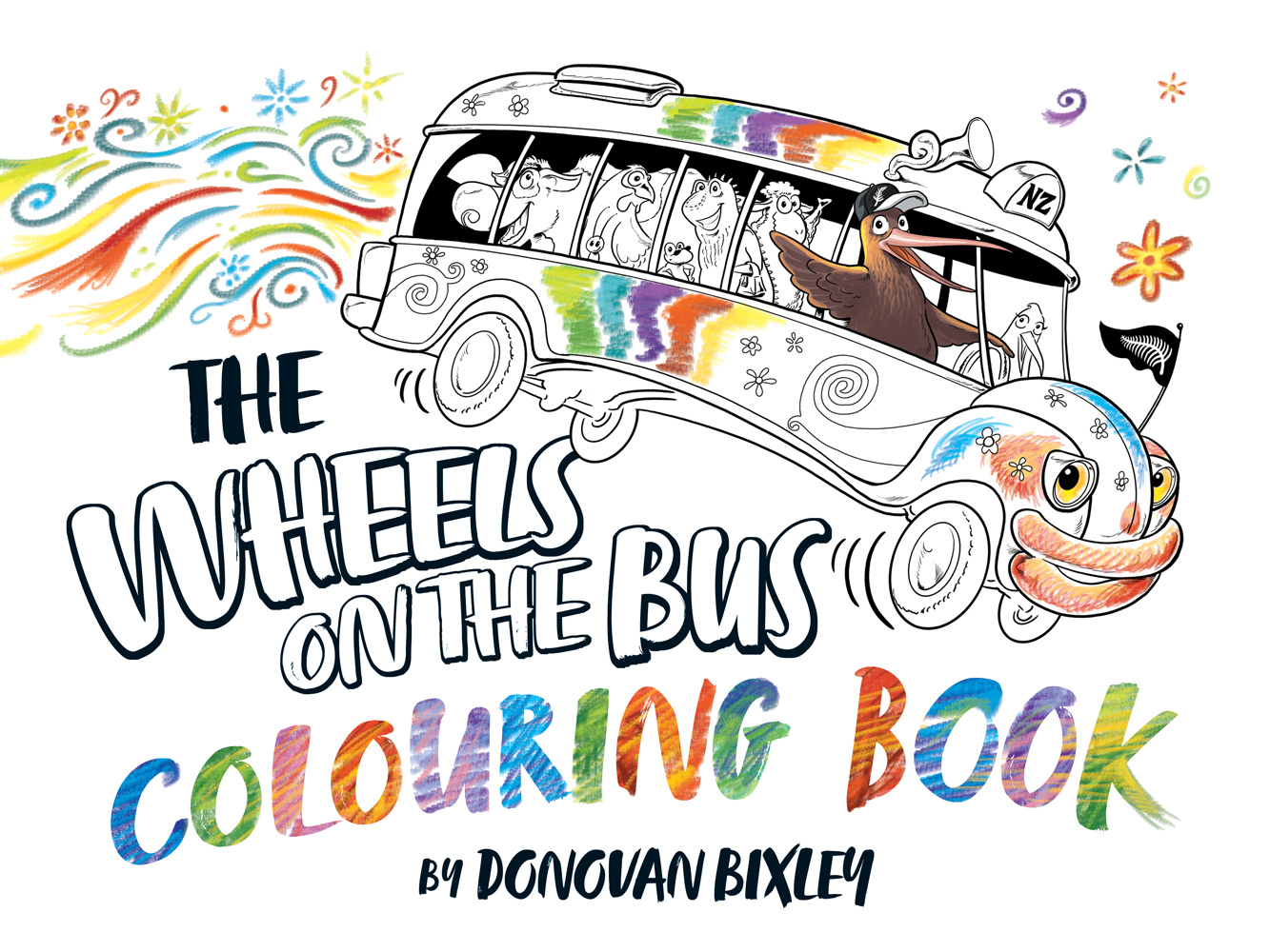 The Wheels in the Bus Colouring Book