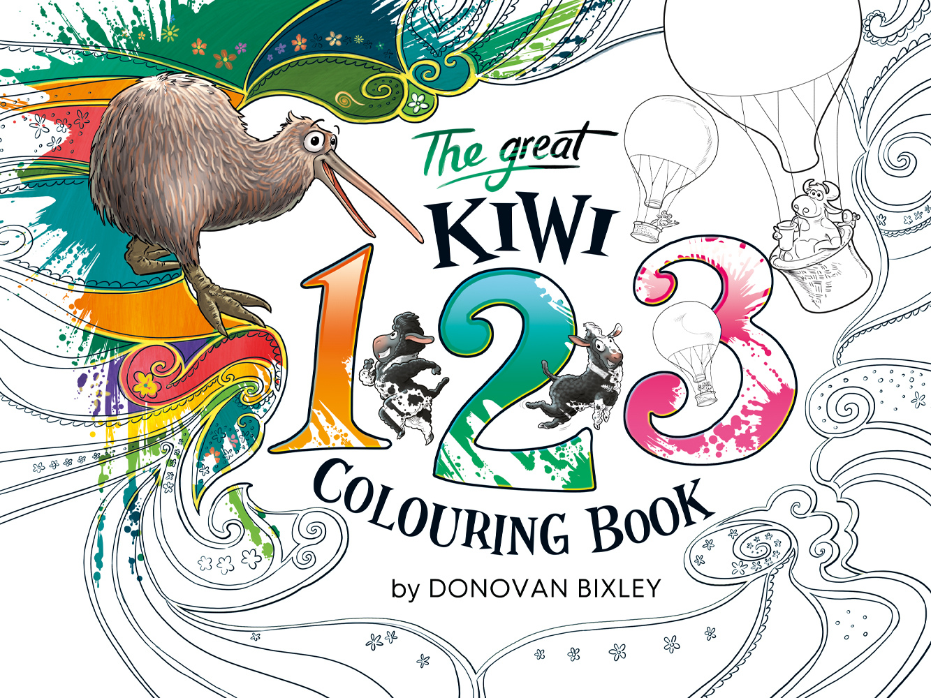 The Great Kiwi 123 Colouring Book 