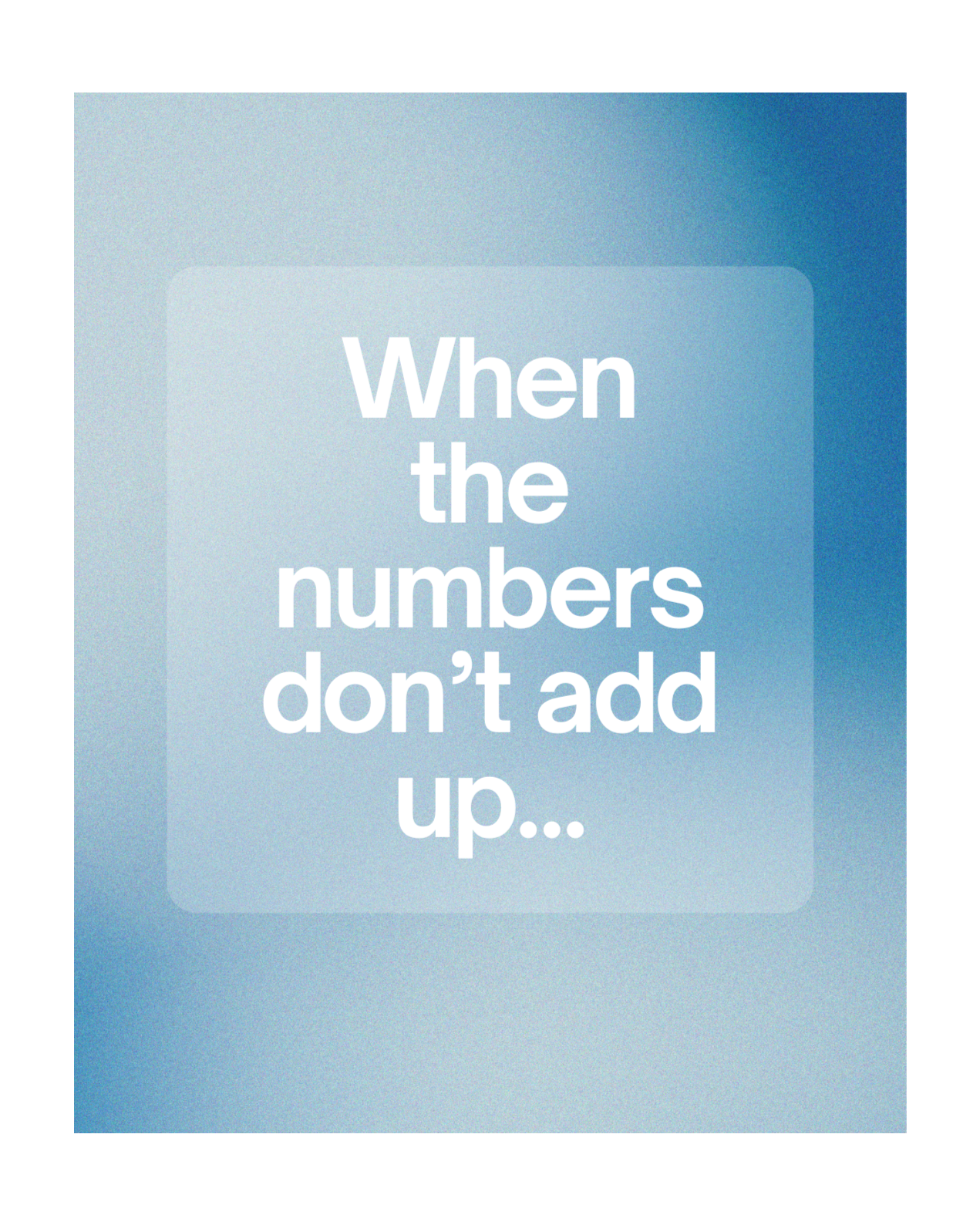 When the Numbers Don’t Add Up: Why Small Red Flags Matter More Than You Think