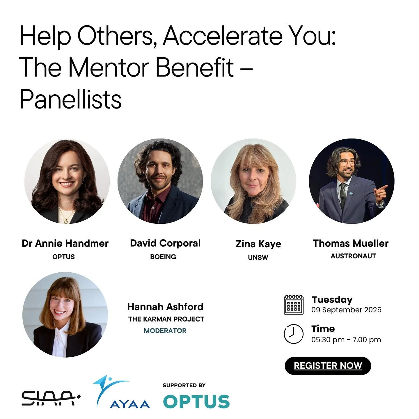 Help Others, Accelerate You: The Mentor Benefit &ndash; Live Webinar

We&rsquo;re excited to announce the National Space Mentoring Program with an inspiring webinar showcasing the benefits of mentoring &ndash; for both mentors and mentees.

The sessi