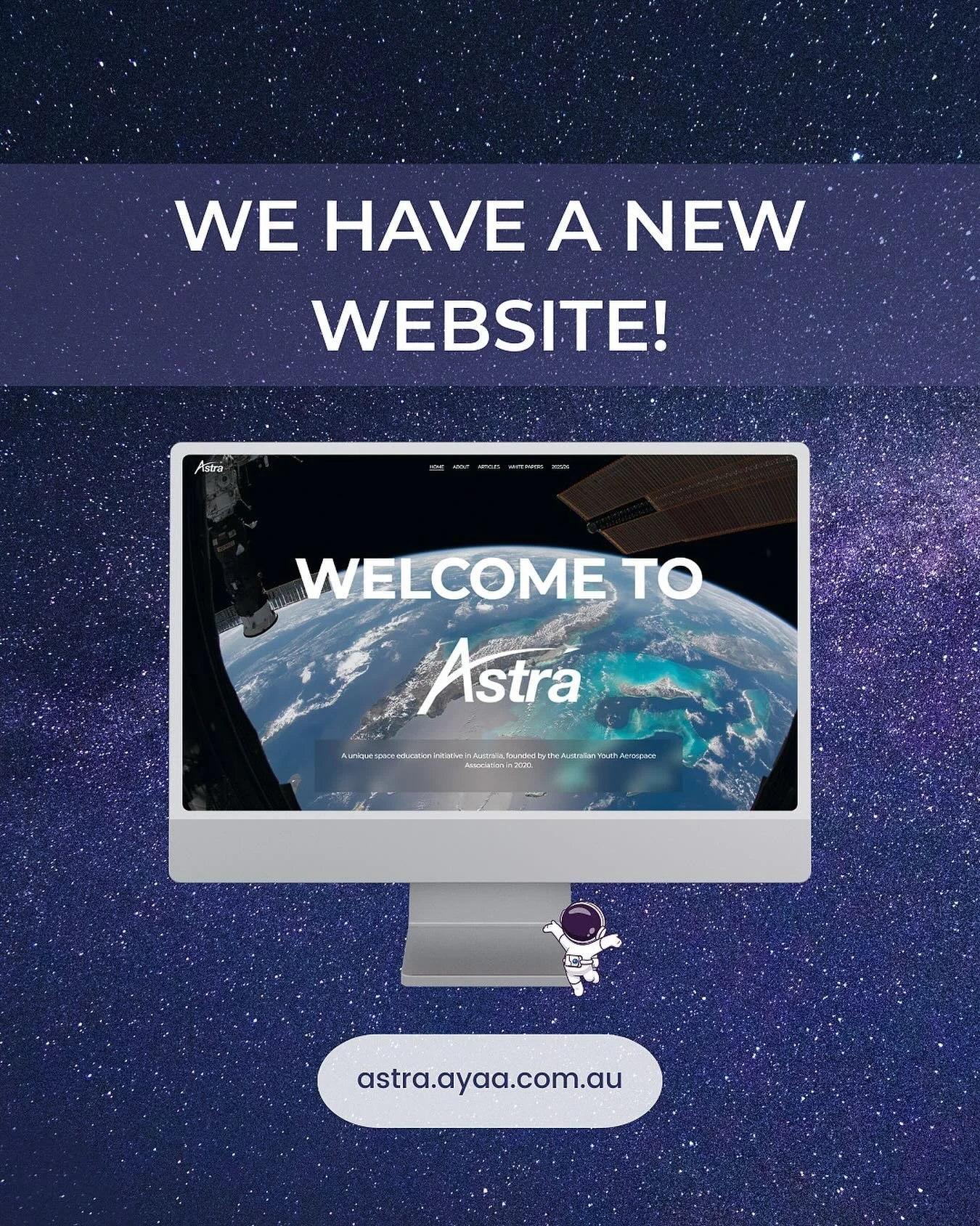 Our website has seen a much needed upgrade - check it out by clicking the link in our bio or searching the Astra Program. ✨