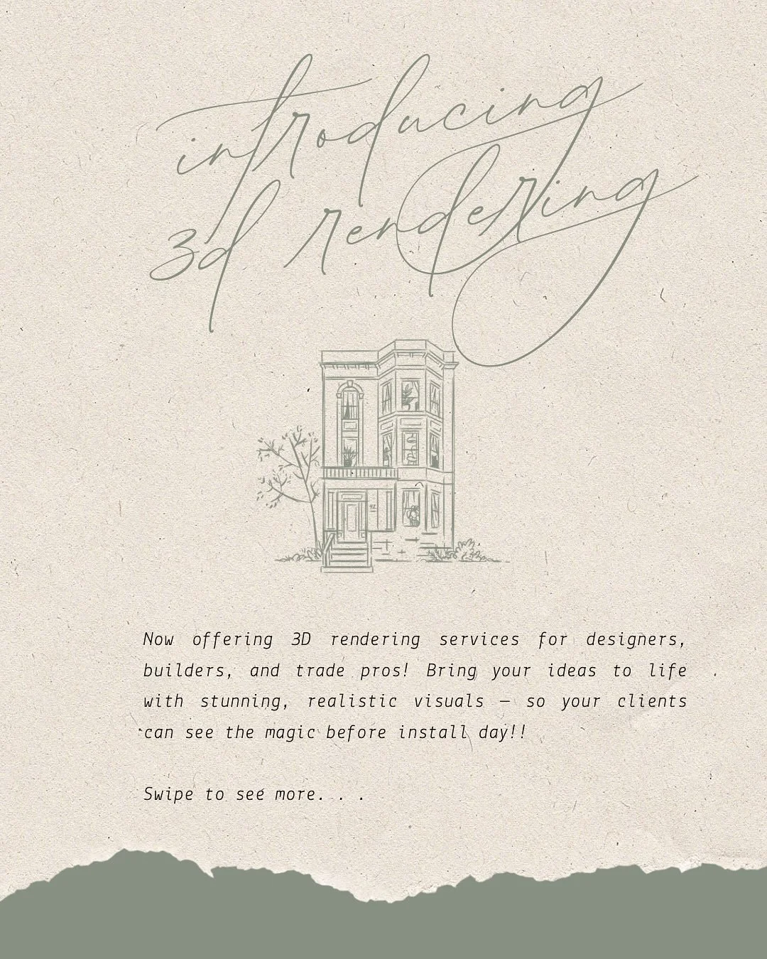 You design it ✨ we bring it to life ✨
Now offering 3D renderings for designers, builders, and trade professionals who want to wow clients with photorealistic visuals!! Reach out today for more details!! 

#interiordesigner #3drenderings #sketchup #re