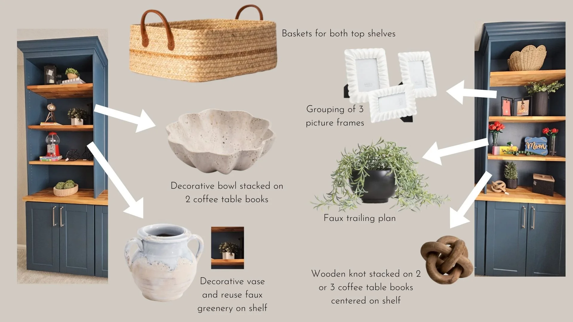 Shelf styling