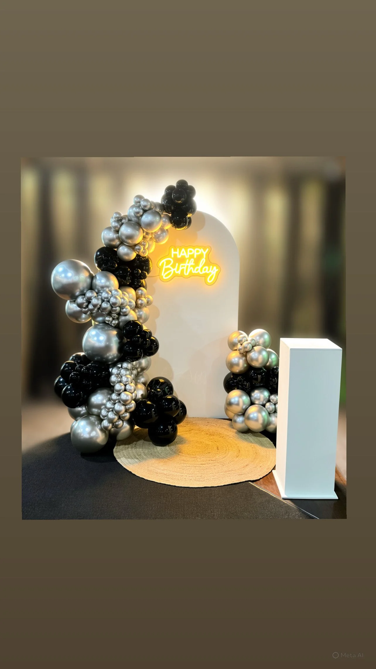 Balloon Garland & Custom Backdrop