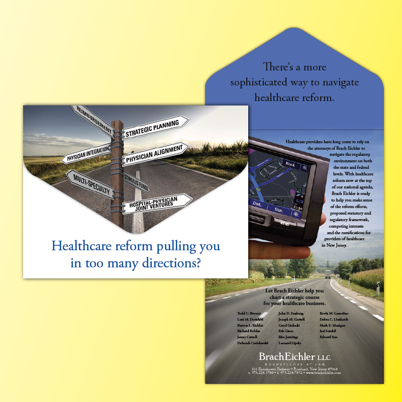 Mailer conceptualized and designed, handled printing execution and mailing of 14,000+ mailers in 2009 for a freelance client.