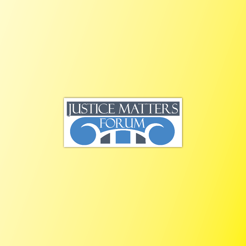 For the Philadelphia Bar Foundation, I designed (pro bono) a logo for their series of programs called "Justice Matters Forum."