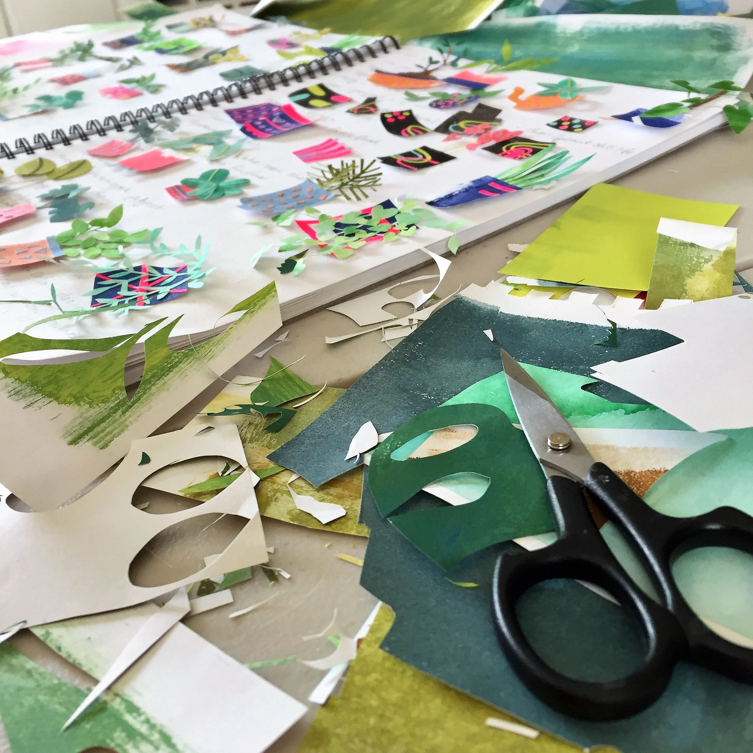 Felicite Grogan collage process.jpg