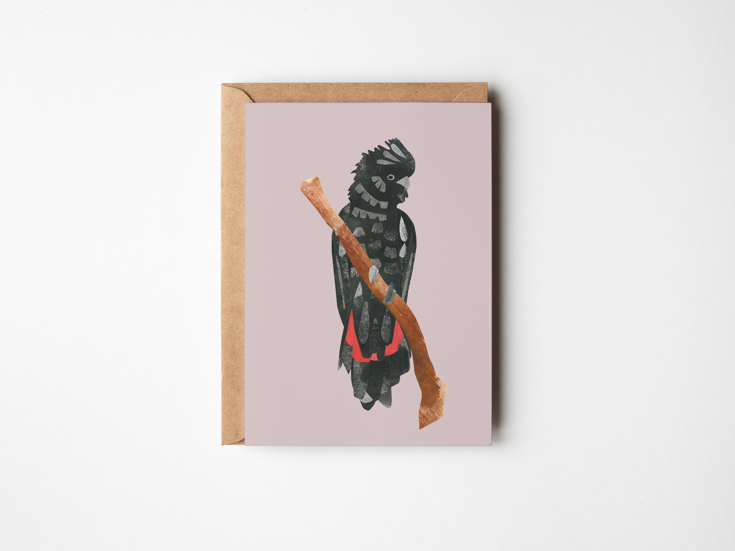 Red-Tailed Black Cockatoo - Art Card