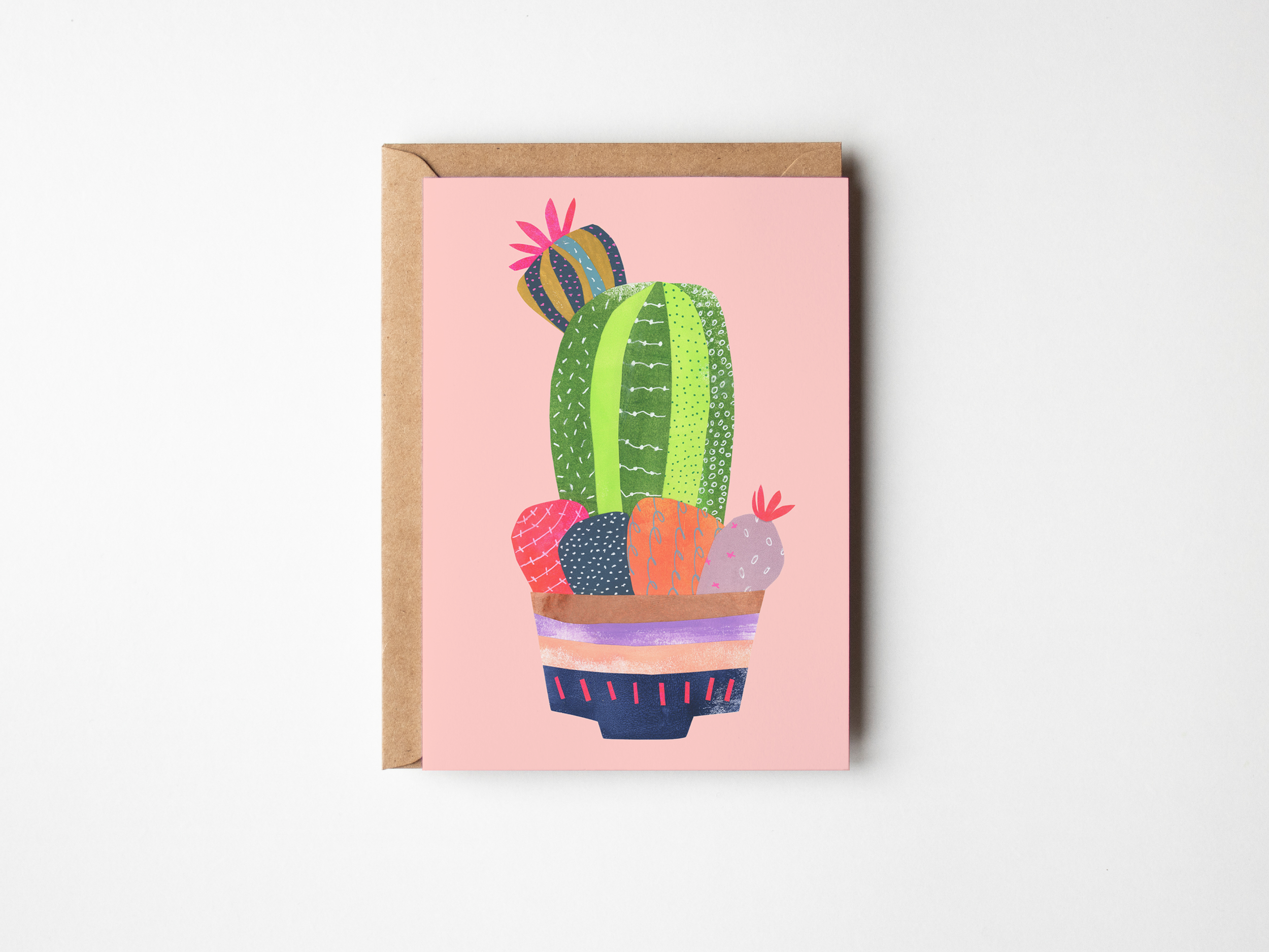 Quirky Cactus I - Art Card