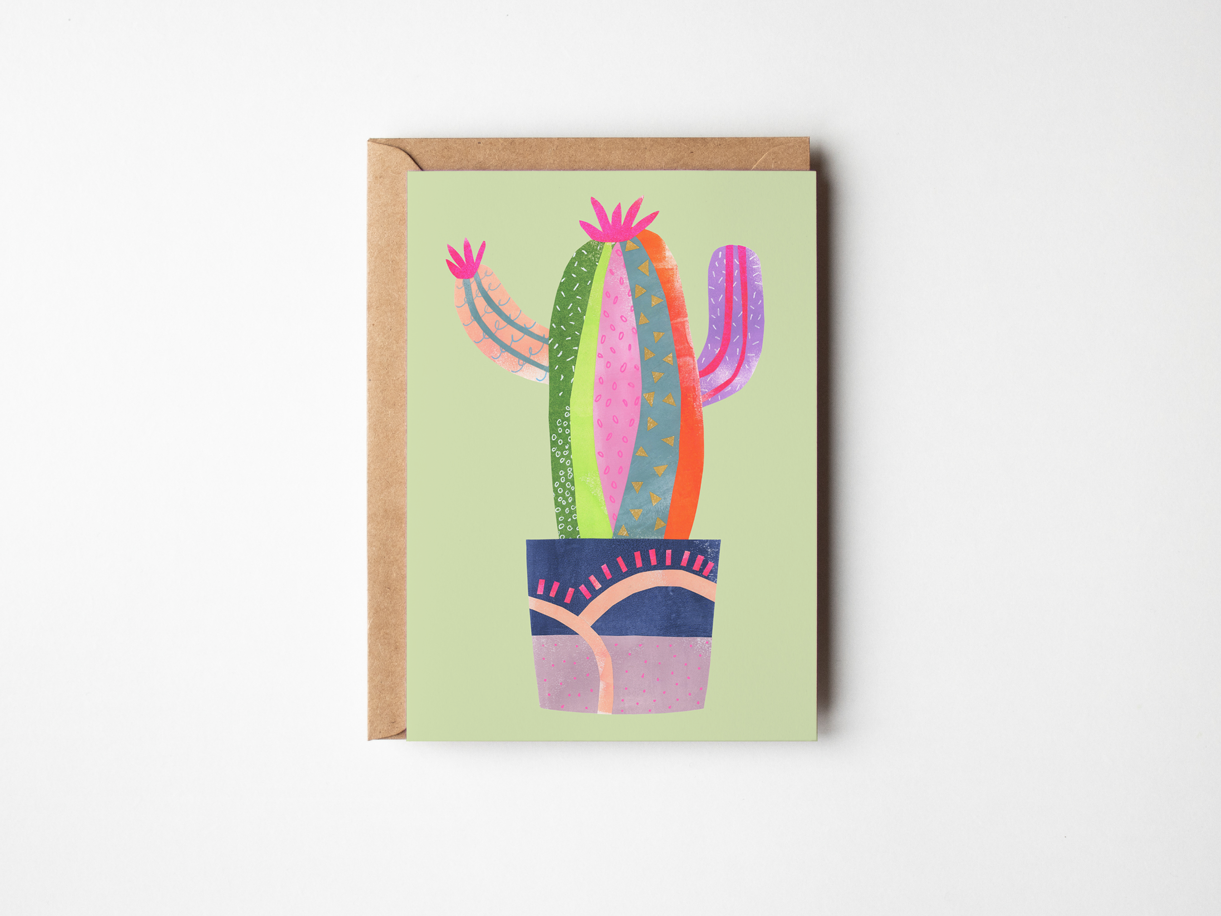 Quirky Cactus III - Art Card