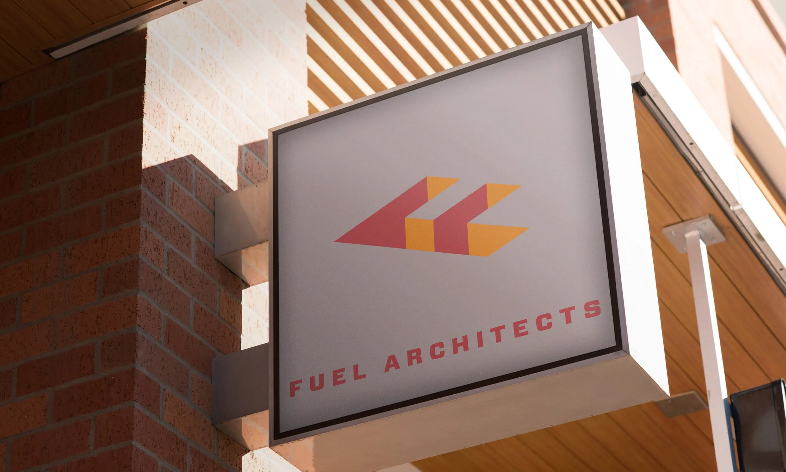 Outdoor signage for Fuel Architects, and architectural firm in Denver, Colorado.
