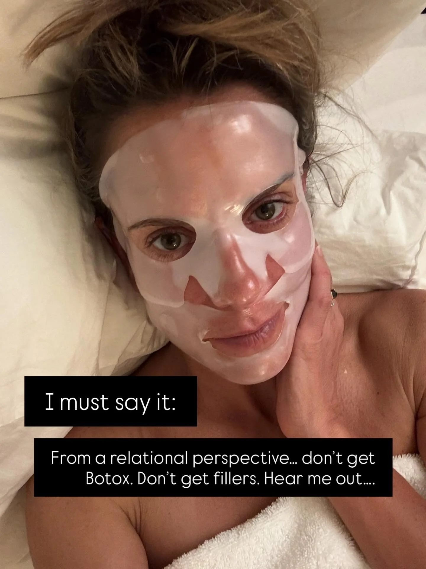 I love y&rsquo;all, and you gonna do what you gonna do, but I must share a controversial opinion here, from a RELATIONAL perspective:

Don&rsquo;t get Botox. Don&rsquo;t get fillers. 

I know. Hear me out&hellip;

I love a beauty moment. I spend a si