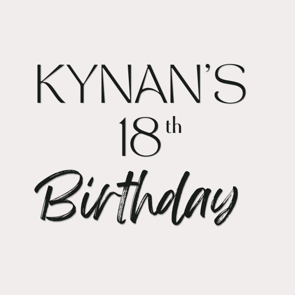 Kynan's 18th Birthday
