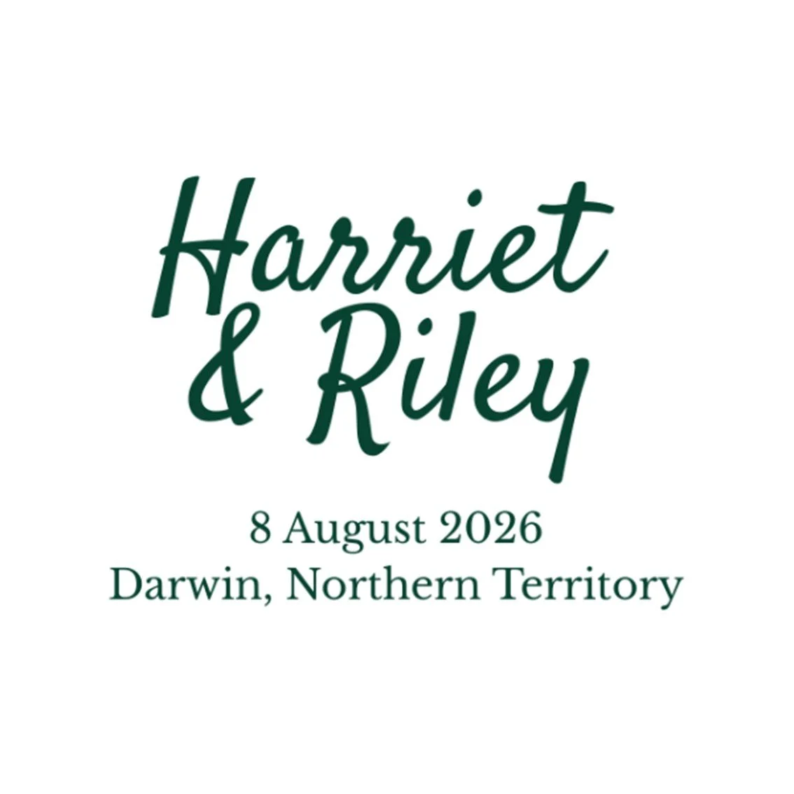 Harriet & Riley’s Wedding