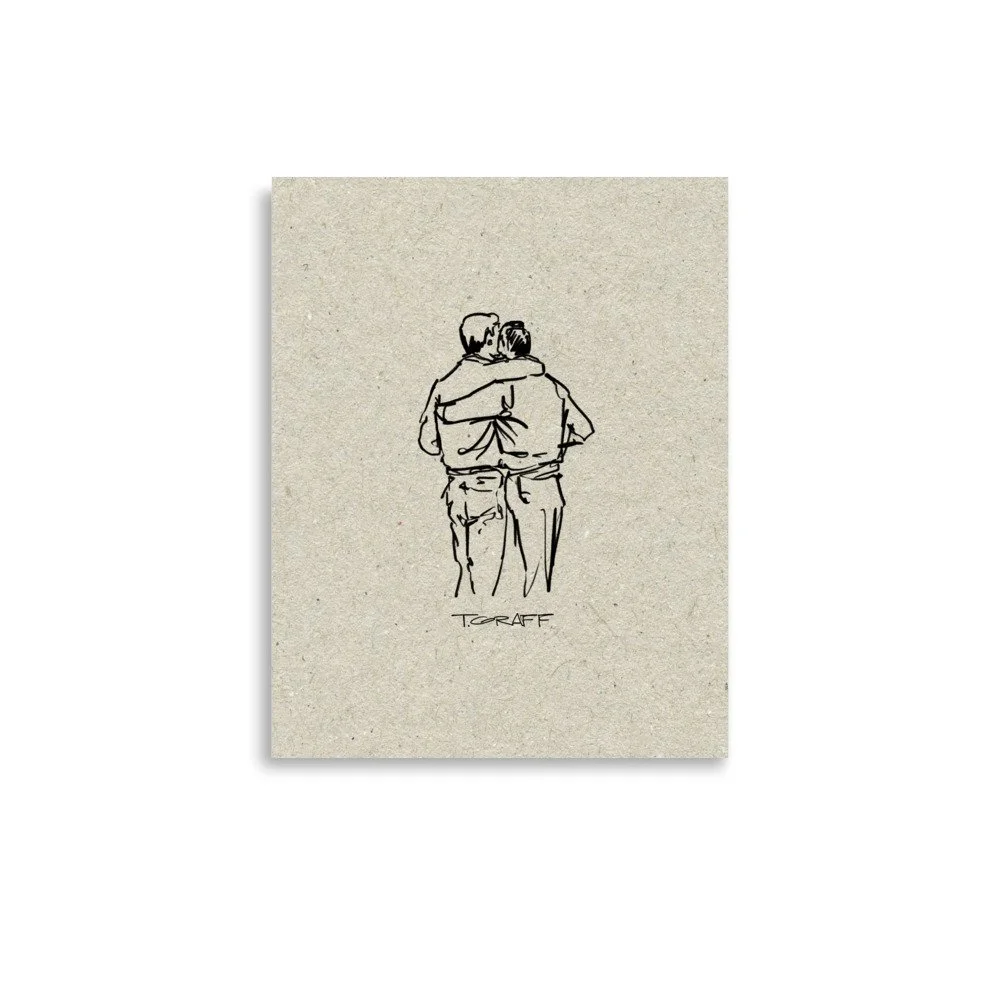 Partnership - Art Print (Brown Paper Background)