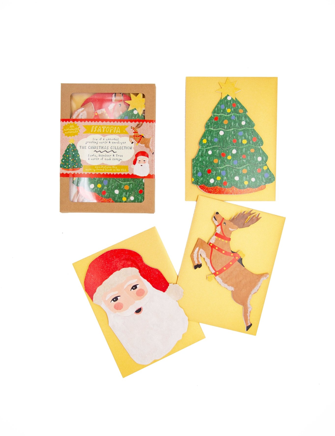 Christmas Collection - Box of 6 Cards | Designed by Isatopia