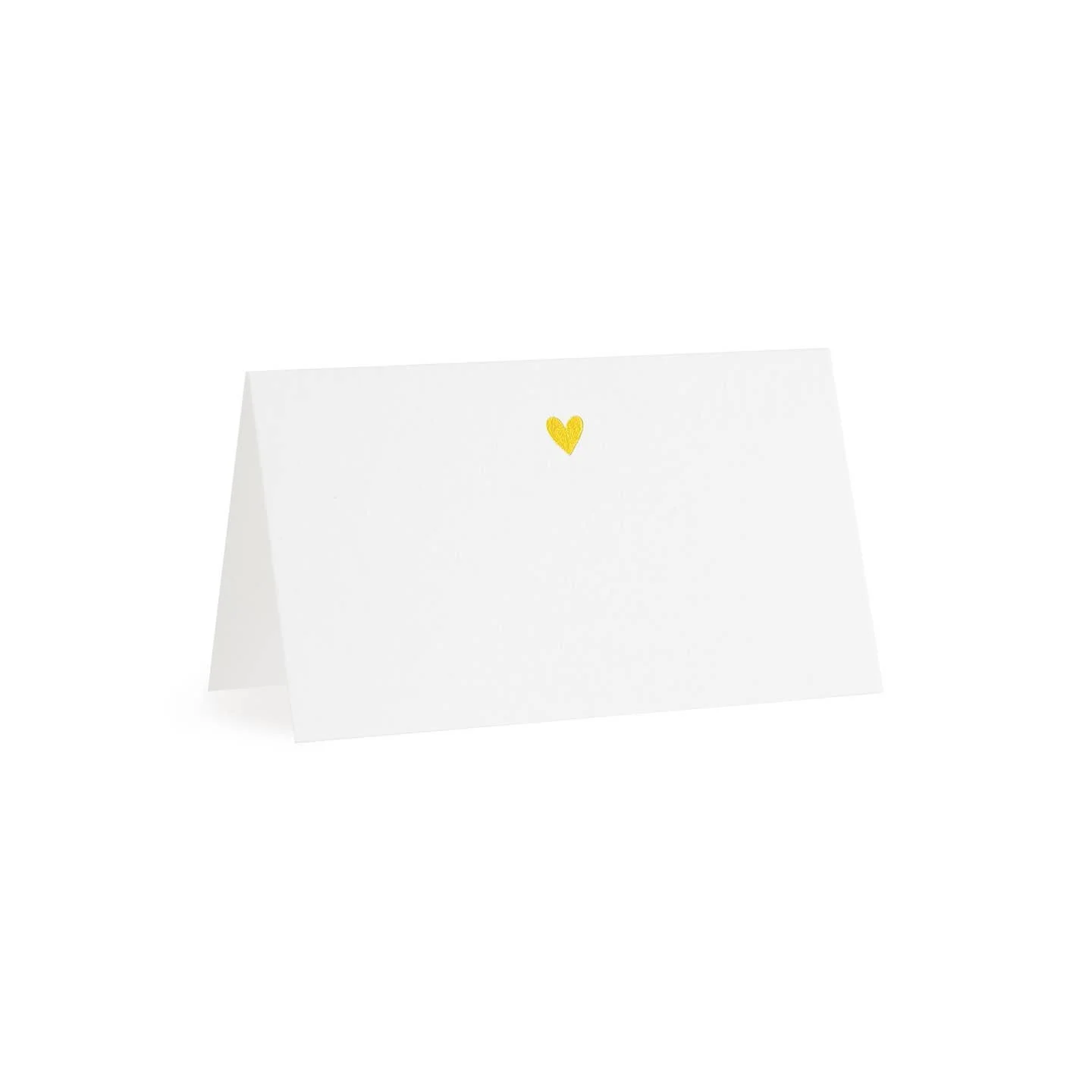 Gold Foiled Heart Place Cards
