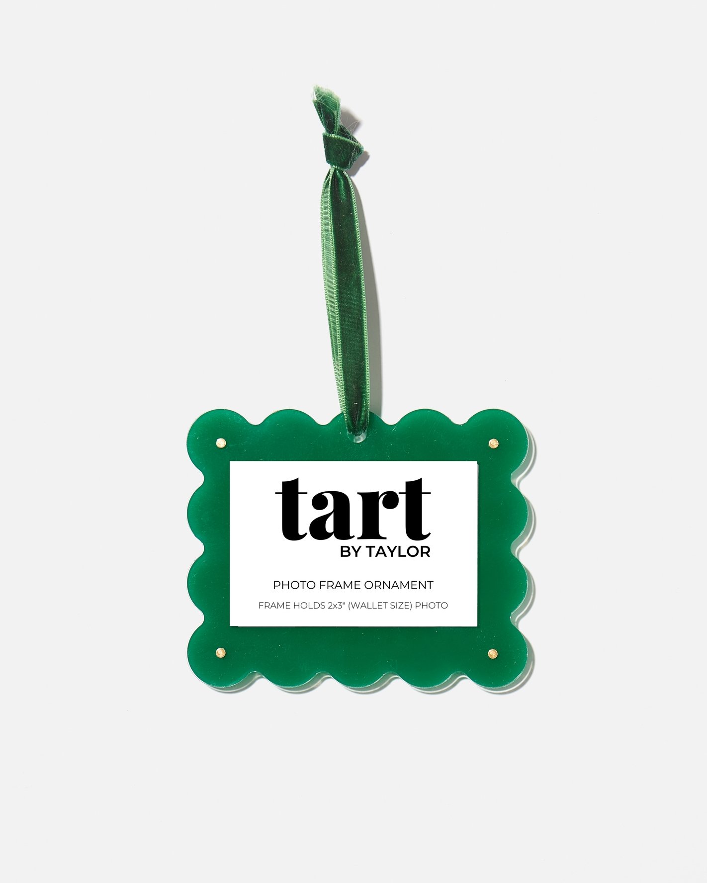 Green Acrylic Frame Ornament | Tart by Taylor
