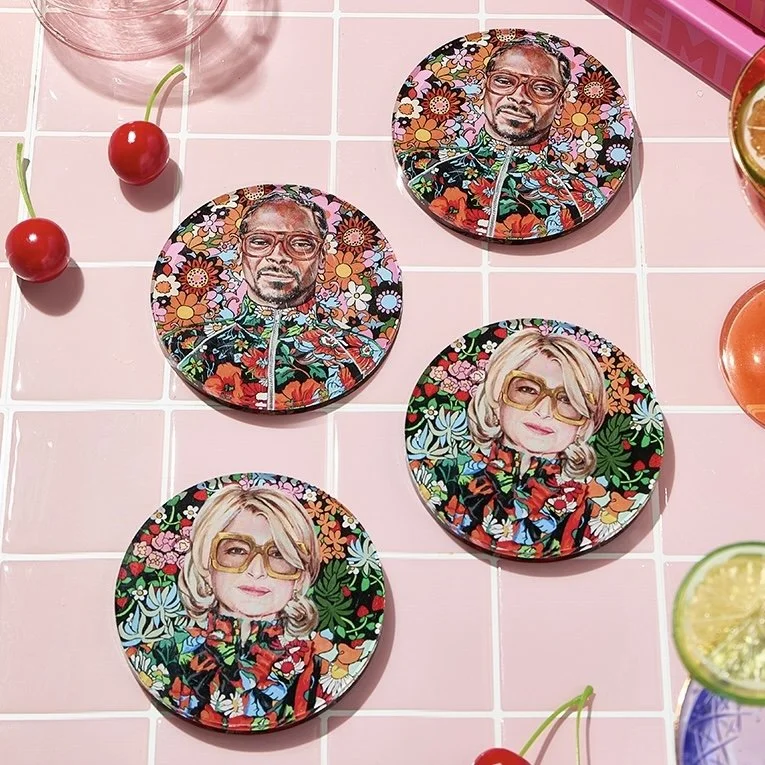 Best Buds | Snoop & Martha Acrylic Coaster Set