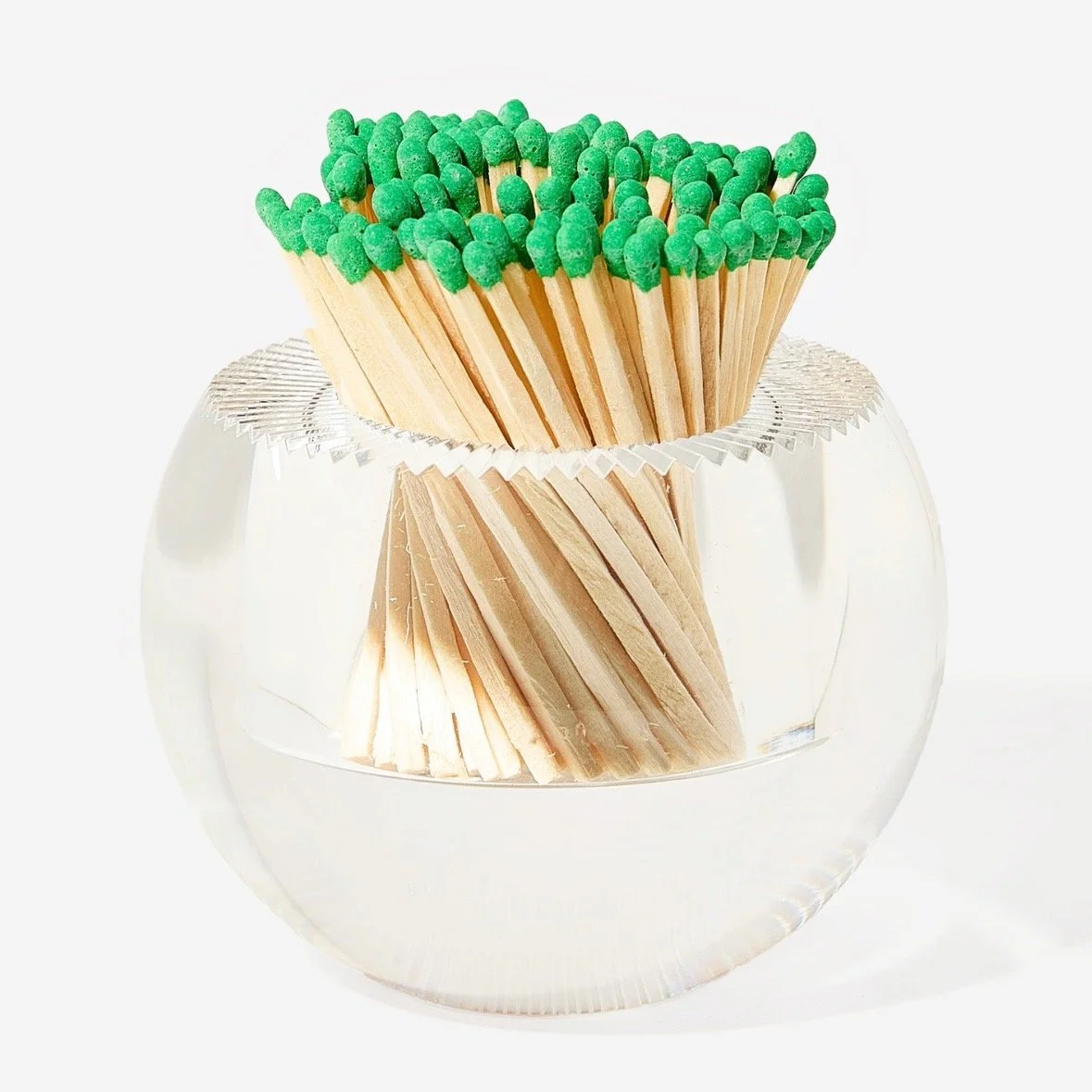Round Acrylic Match Striker | Green Matches