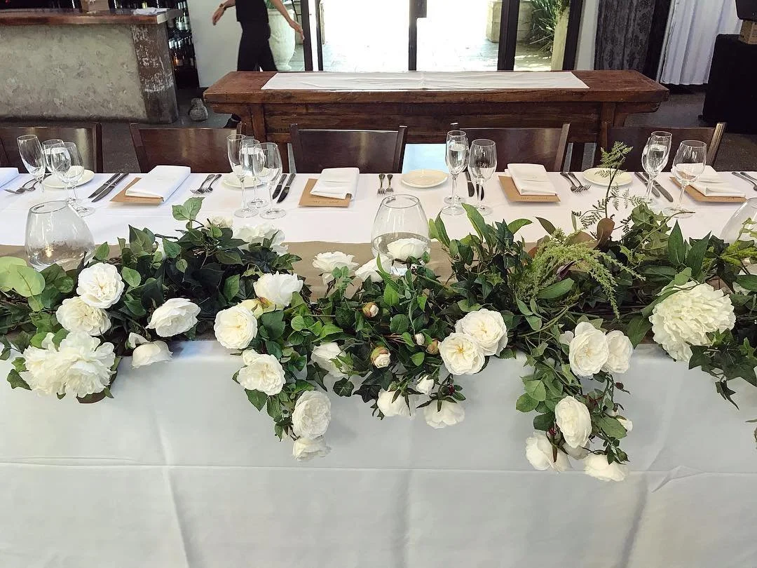 Bridal Table Runner - Foliage base
