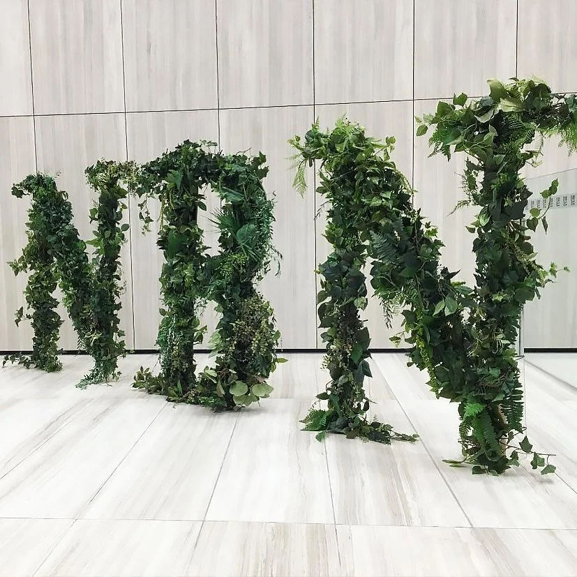 custom foliage letters - melbourne event florals.jpg