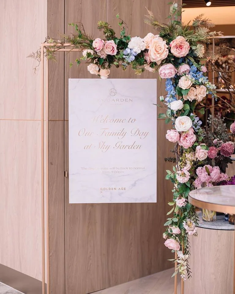 gold-display-frame for birthdays and event hire - melbourne events florals.jpg