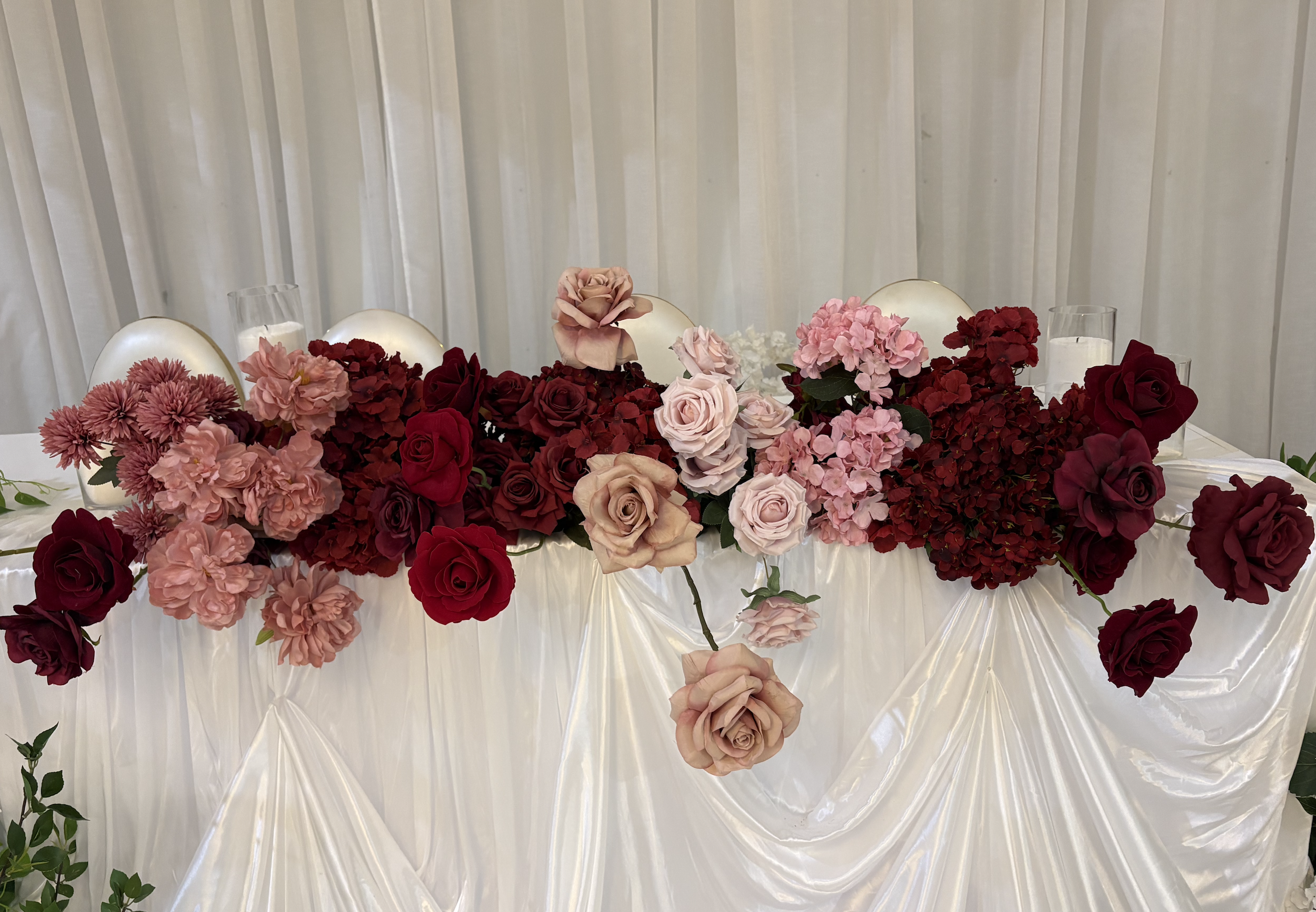 Bridal Table Runner - Customised Full Floral
