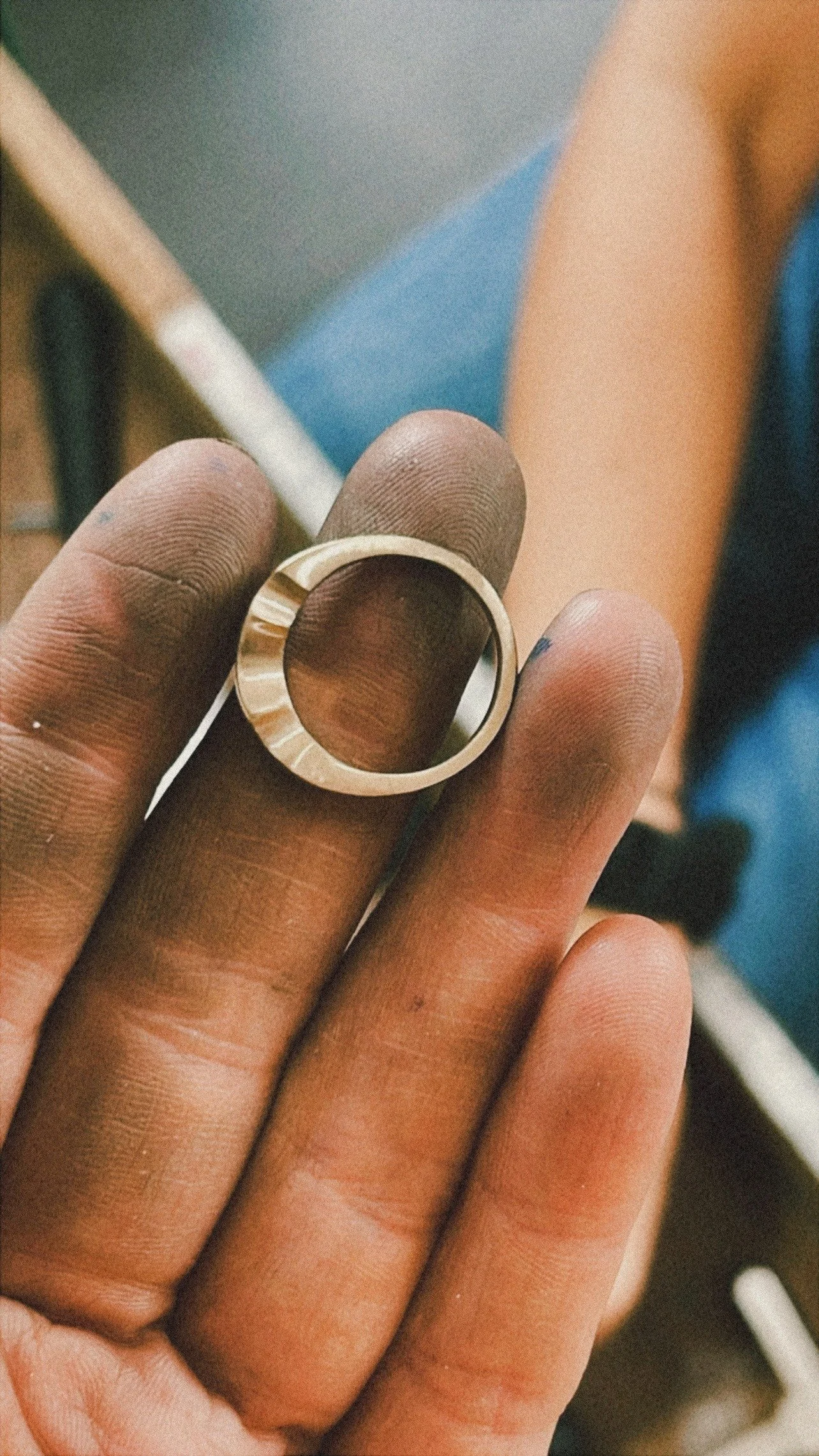 Anillo en proceso de pulido