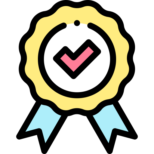 badge met vinkje