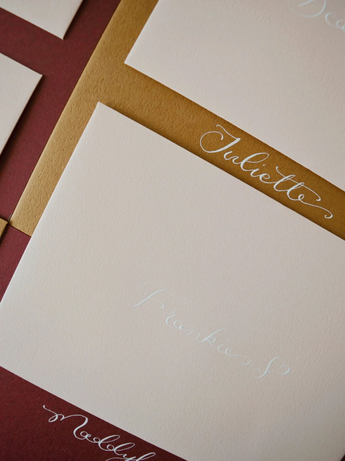 Envelope addressing is included in all of our invitation packages, but can also be booked as a stand alone service! 
You can supply your own envelopes but it is recommended to let us supply them for you to ensure they are top quality for envelopes ad