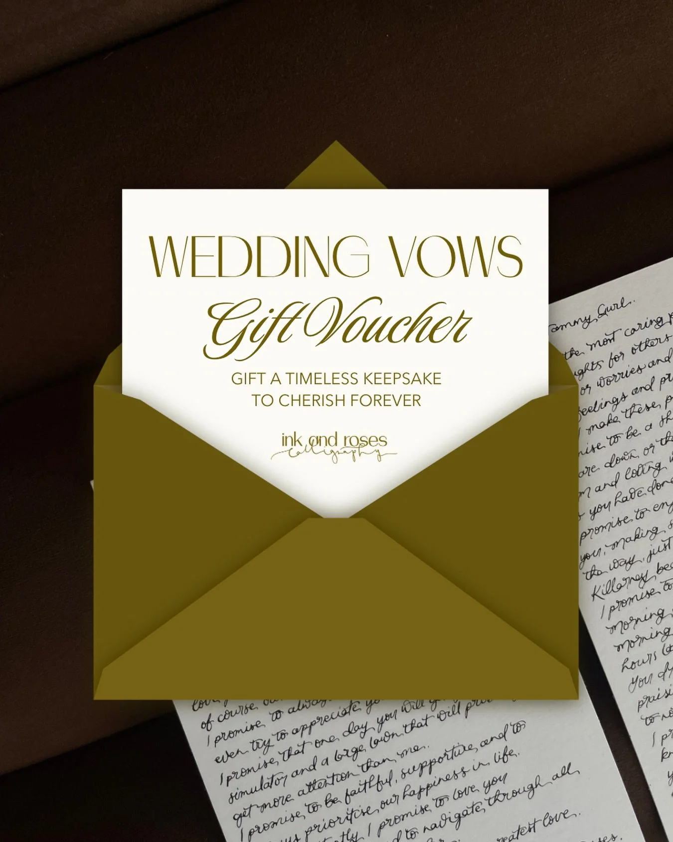 For when you want to gift something other than cash into the wishing well - a gift voucher for a set of personalised wedding vows is the perfect keepsake for the newly weds ❣️ 
Now available on the website x 

#wedddingvows #giftvoucher #weddinggift 