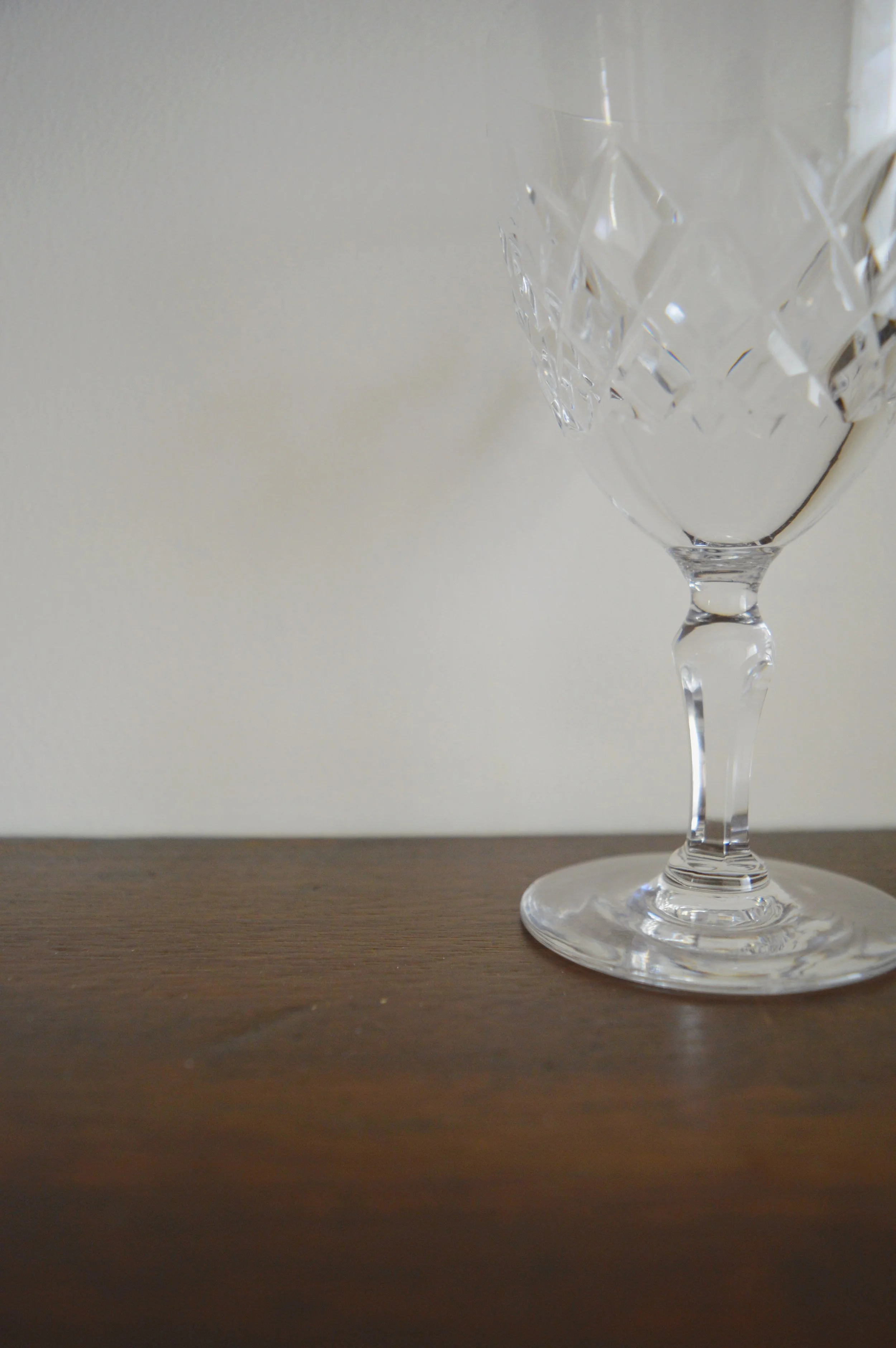 Hand Engraved Personalised Crystal Wine Glass