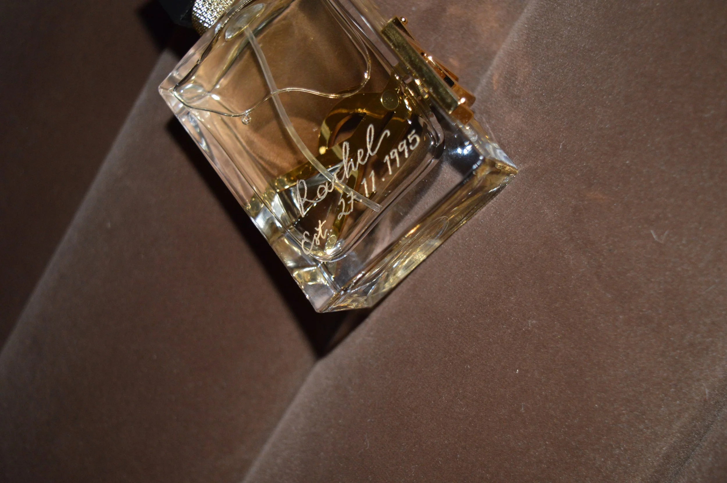 30th birthday perfume engraving