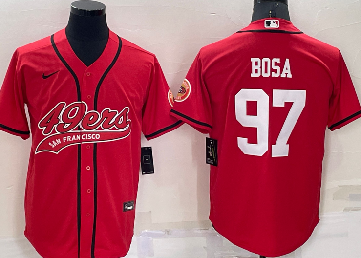 San+Francisco+49ers+%2397+Nick+Bosa+Baseball+Jersey+Red.png