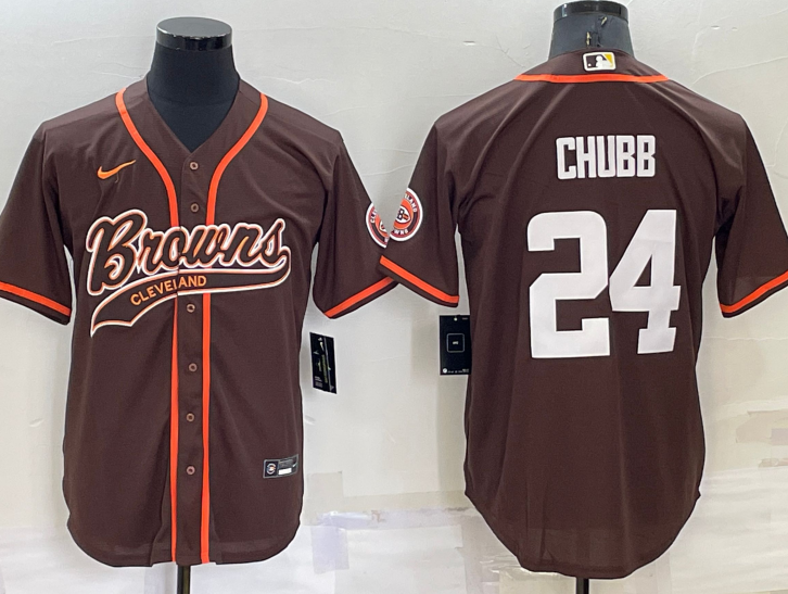 Cleveland+Browns+%2324+Nick+Chubb+Baseball+Jersey+Brown.png