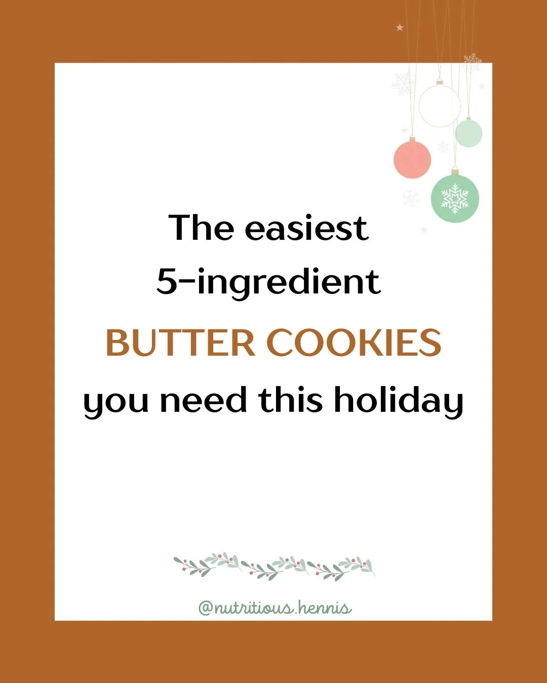 Just 5 simple ingredients 🍪- Inspired and adapted from @honeyandco @financialtimes , these are fool-proof, easy to make ahead or last minute for your next holiday get‑together.

They come out light, buttery, and melt-in-your-mouth soft.

You&rsquo;l